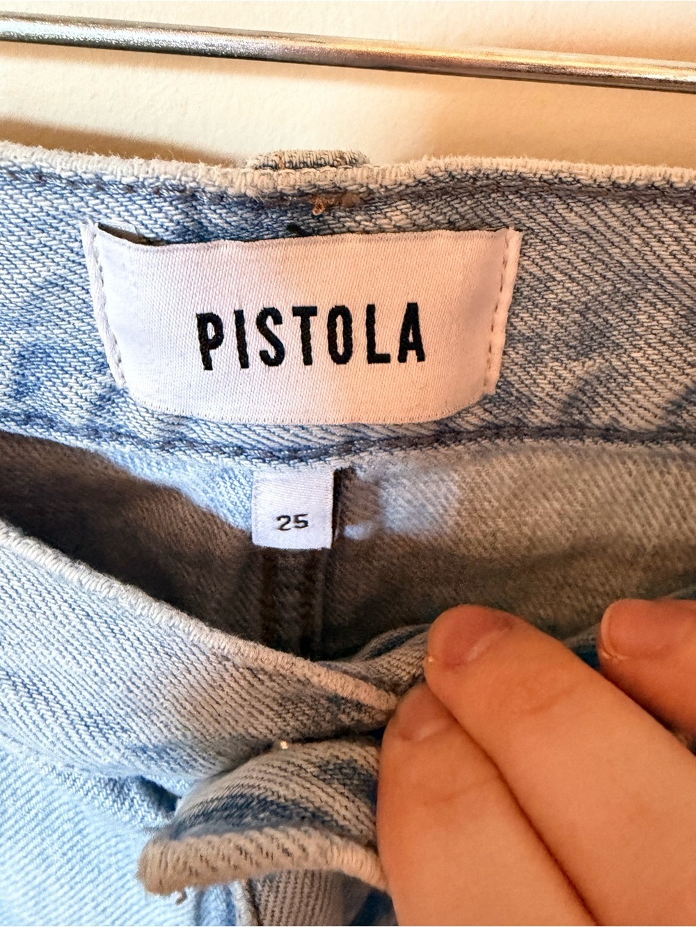 Pistola wide leg cargo pants light wash size 25 - Picture 2 of 5